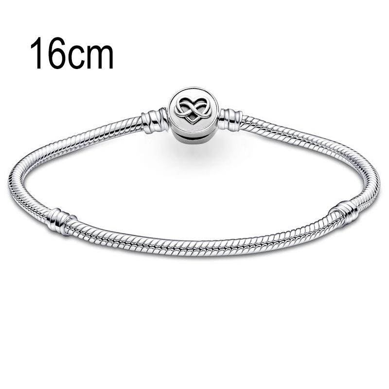 16 CM European Big Hole Beads Snake bone chain Basic Bracelet