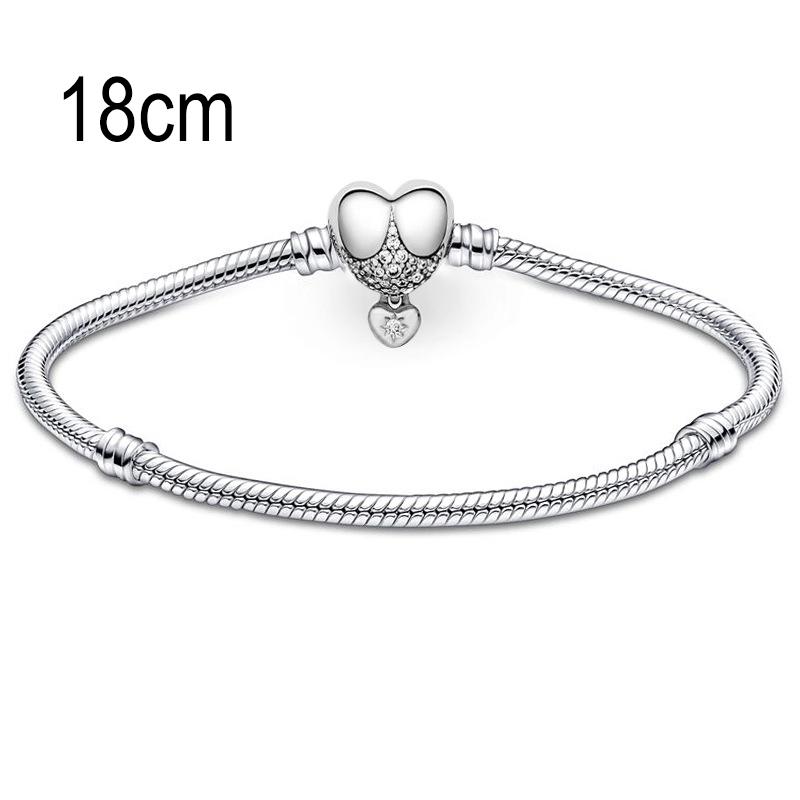 18 CM European Big Hole Beads Snake bone chain Basic Bracelet