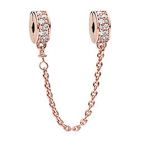 Copper Safe Beads Chain Fit European Charm Bracelets