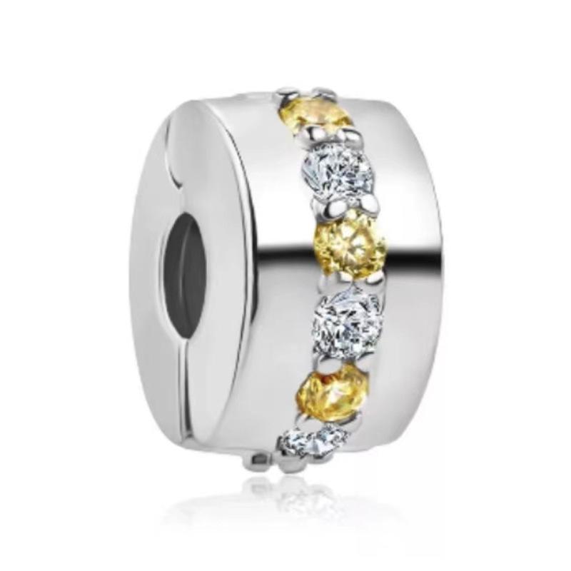 MOQ 2 pcs Big Hole European Fixed Stopper Beads or Charms