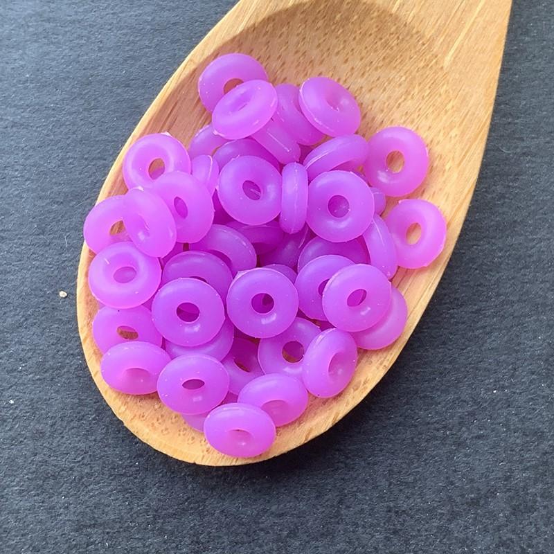 6mm/2mm/1mm light purple 100 pcs/bag Silica Gel O-Rings