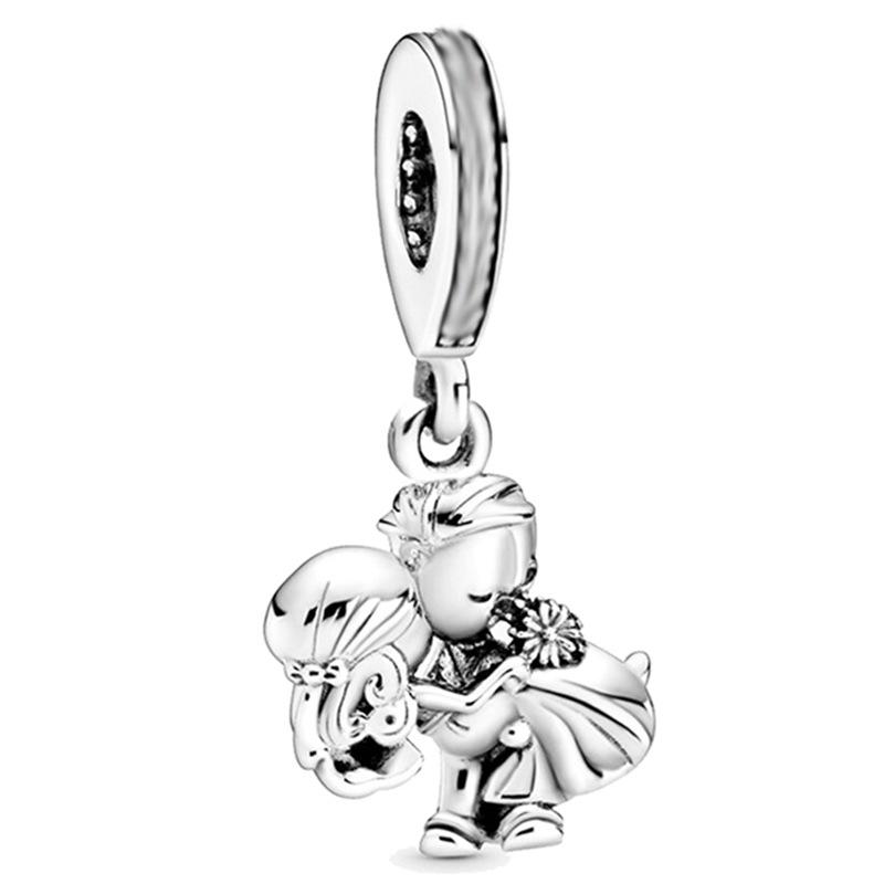 MOQ 2 pcs Sliver Big Hole European Beads or Charms 46 styles to choose