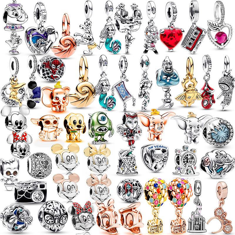 MOQ 2 pcs Cartoon Big Hole European Beads or Charms 54 Styles To Choose