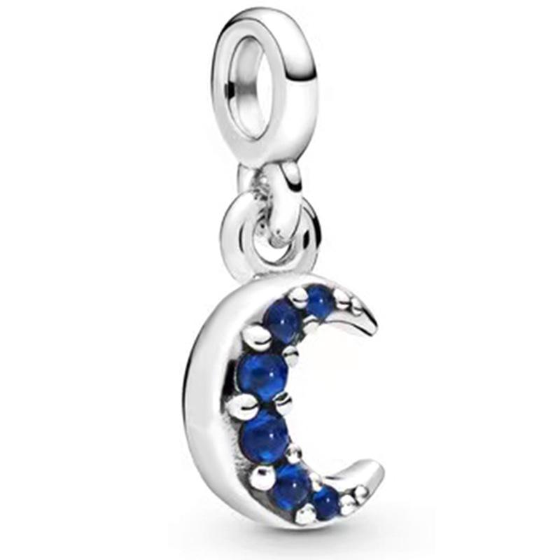 MOQ 2 pcs Blue Starry Sky Big Hole European Beads or Charms 45 Styles To Choose