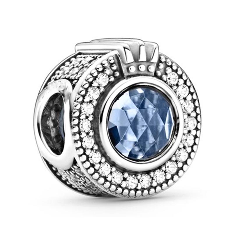 MOQ 2 pcs Blue Starry Sky Big Hole European Beads or Charms 45 Styles To Choose