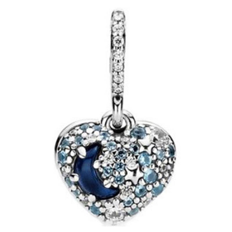 MOQ 2 pcs Blue Starry Sky Big Hole European Beads or Charms 45 Styles To Choose