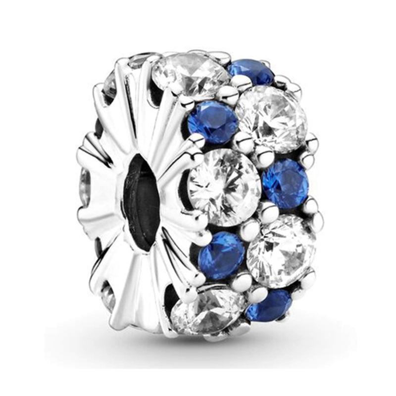 MOQ 2 pcs Blue Starry Sky Big Hole European Beads or Charms 45 Styles To Choose