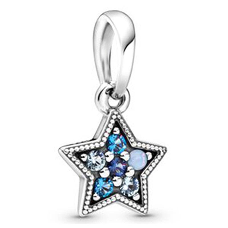 MOQ 2 pcs Blue Starry Sky Big Hole European Beads or Charms 45 Styles To Choose