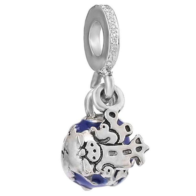 MOQ 2 pcs Blue Starry Sky Big Hole European Beads or Charms 45 Styles To Choose