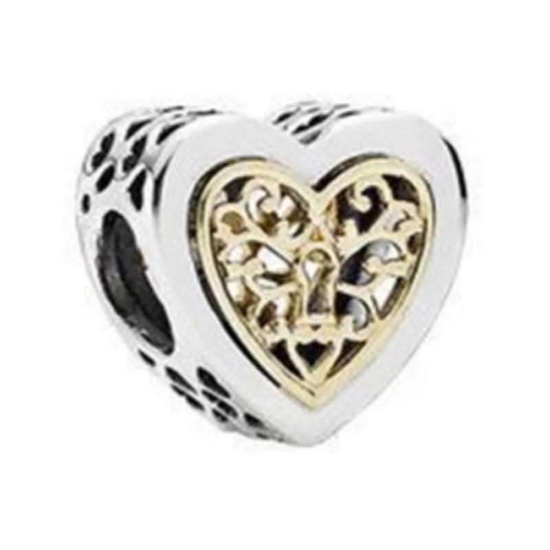MOQ 2 pcs Golden Forever me Big Hole European Beads or Charms 45 Styles To Choose