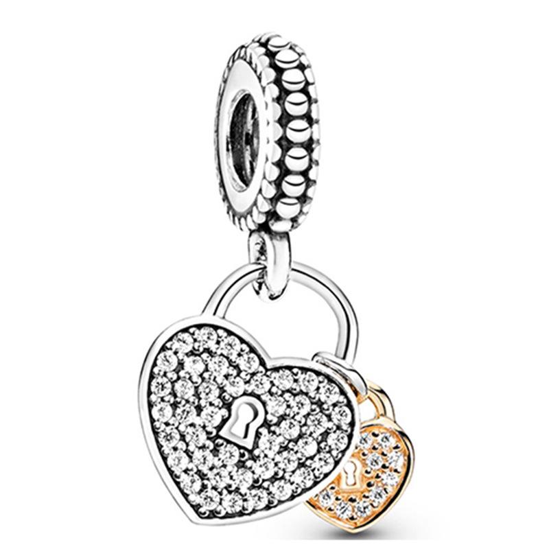 MOQ 2 pcs Golden Forever me Big Hole European Beads or Charms 45 Styles To Choose