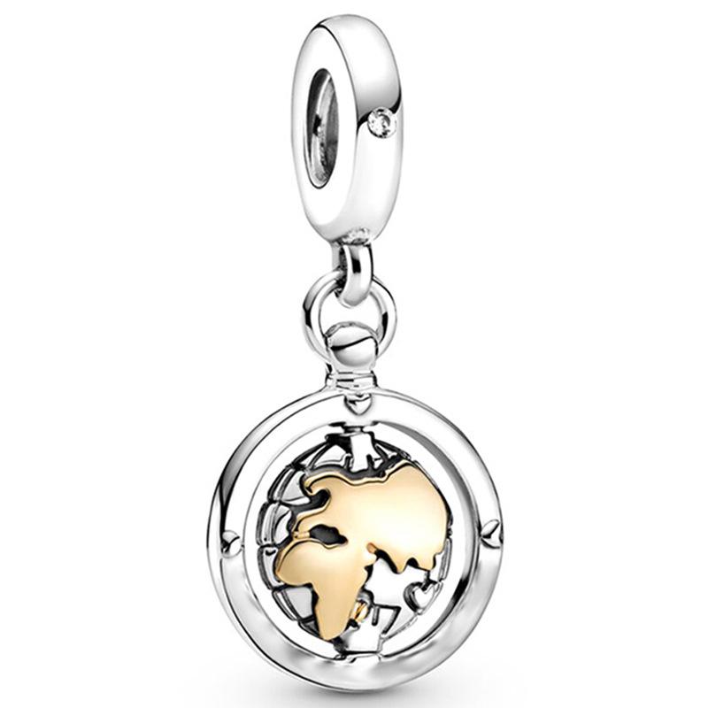 MOQ 2 pcs Golden Forever me Big Hole European Beads or Charms 45 Styles To Choose
