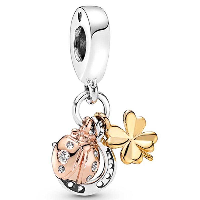 MOQ 2 pcs Golden Forever me Big Hole European Beads or Charms 45 Styles To Choose