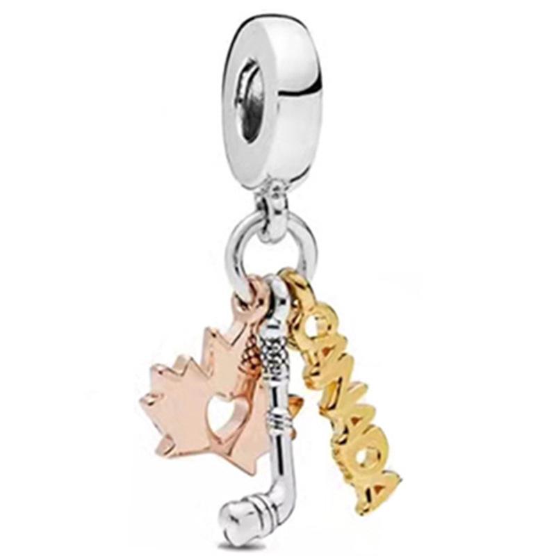 MOQ 2 pcs Golden Forever me Big Hole European Beads or Charms 45 Styles To Choose