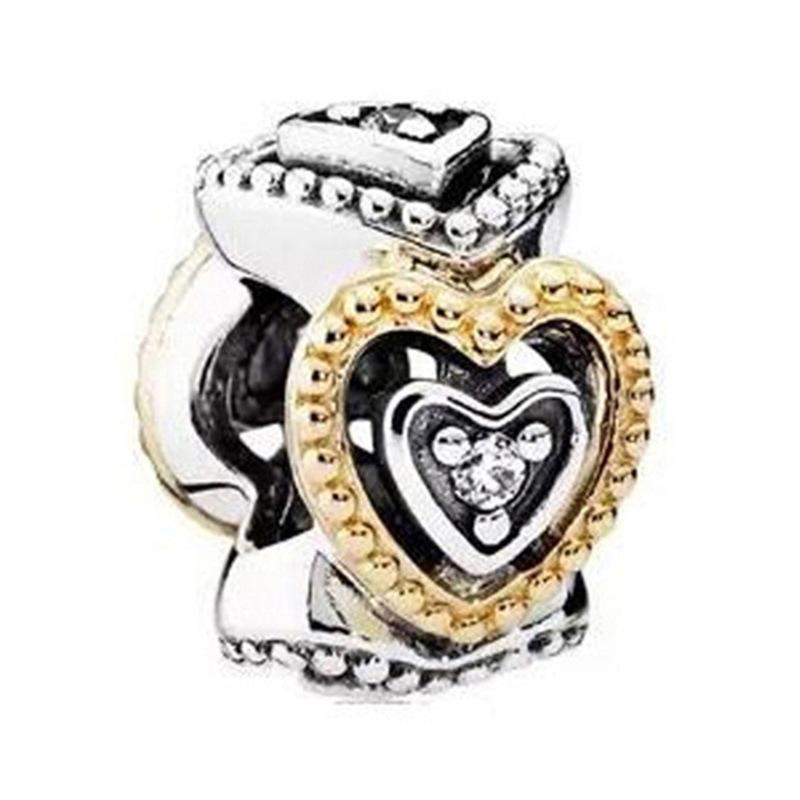 MOQ 2 pcs Golden Forever me Big Hole European Beads or Charms 45 Styles To Choose