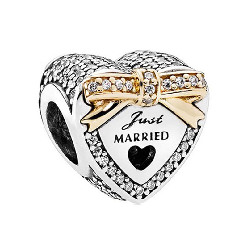 MOQ 2 pcs Golden Forever me Big Hole European Beads or Charms 45 Styles To Choose