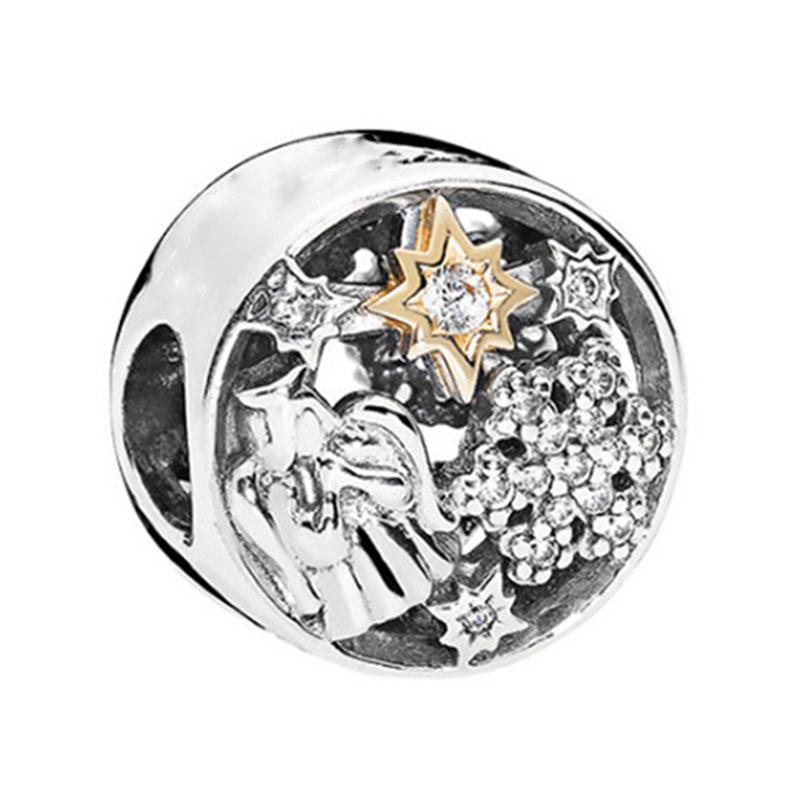 MOQ 2 pcs Golden Forever me Big Hole European Beads or Charms 45 Styles To Choose
