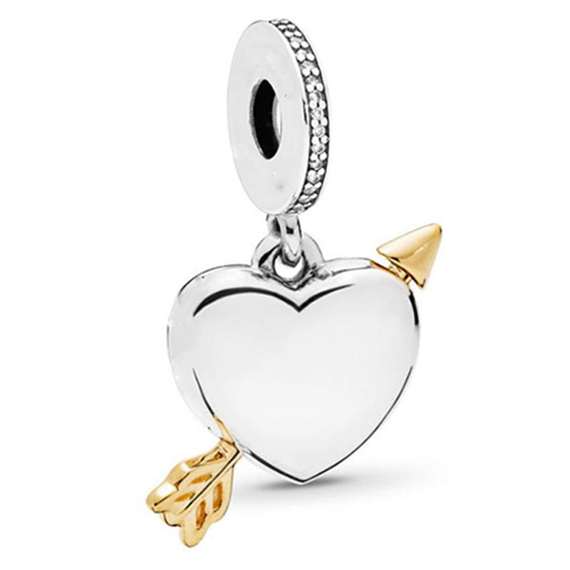MOQ 2 pcs Golden Forever me Big Hole European Beads or Charms 45 Styles To Choose