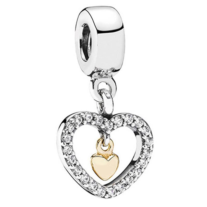 MOQ 2 pcs Golden Forever me Big Hole European Beads or Charms 45 Styles To Choose