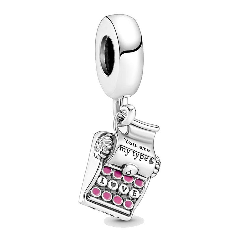 MOQ 2 pcs Pink MOM Big Hole European Beads or Charms 45 Styles To Choose