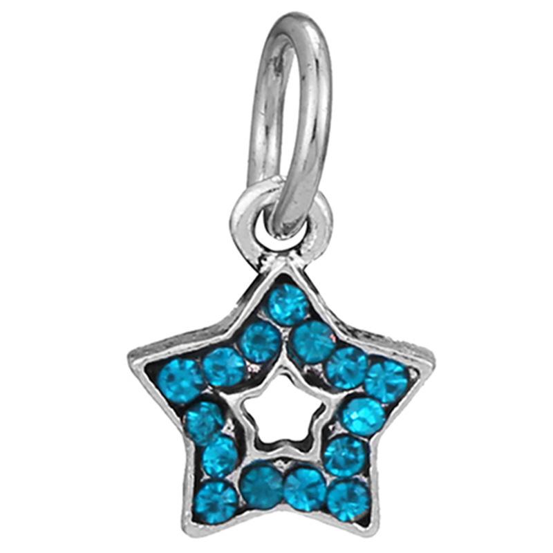 MOQ 2 pcs Blue Pansy Big Hole European Beads or Charms 45 Styles To Choose