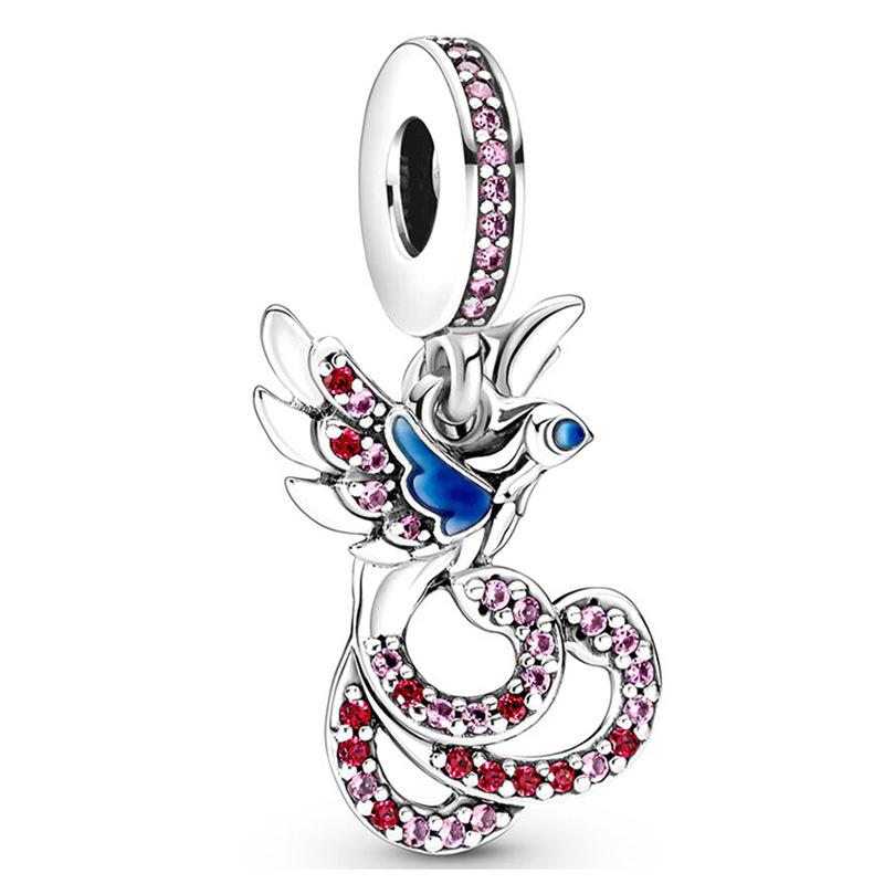 MOQ 2 pcs Colorful Unicorn Big Hole European Beads or Charms 46 Styles To Choose