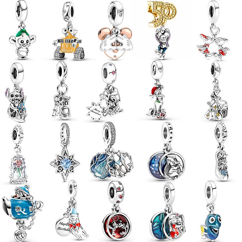 MOQ 2 pcs Cartoon Big Hole European Charms 19 Styles To Choose