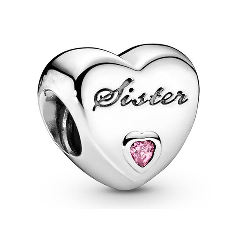 MOQ 2 pcs Romantic Love Tag Numbers Big Hole European Beads or Charms 45 Styles To Choose