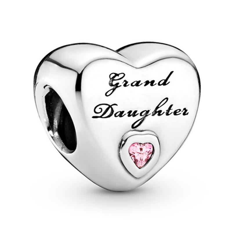 MOQ 2 pcs Romantic Love Tag Numbers Big Hole European Beads or Charms 45 Styles To Choose