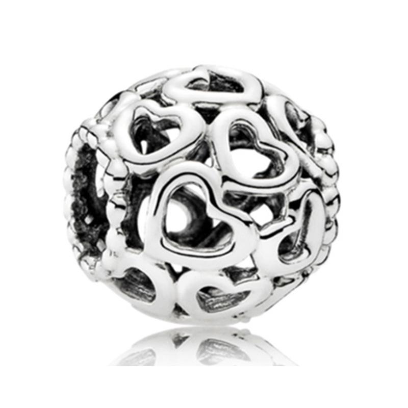 MOQ 2 pcs Romantic Love Tag Numbers Big Hole European Beads or Charms 45 Styles To Choose