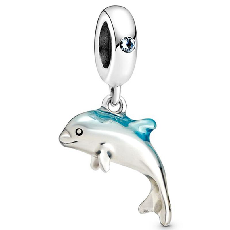 MOQ 2 pcs Sea Blue Big Hole European Beads or Charms 45 Styles To Choose