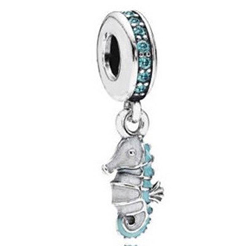 MOQ 2 pcs Sea Blue Big Hole European Beads or Charms 45 Styles To Choose
