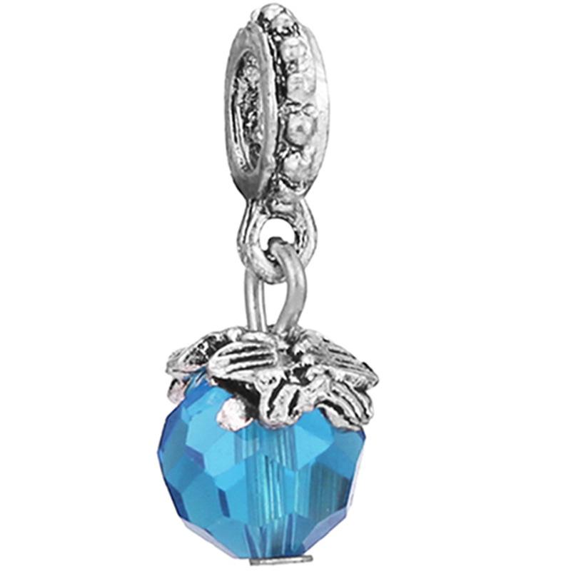 MOQ 2 pcs Sea Blue Big Hole European Beads or Charms 45 Styles To Choose