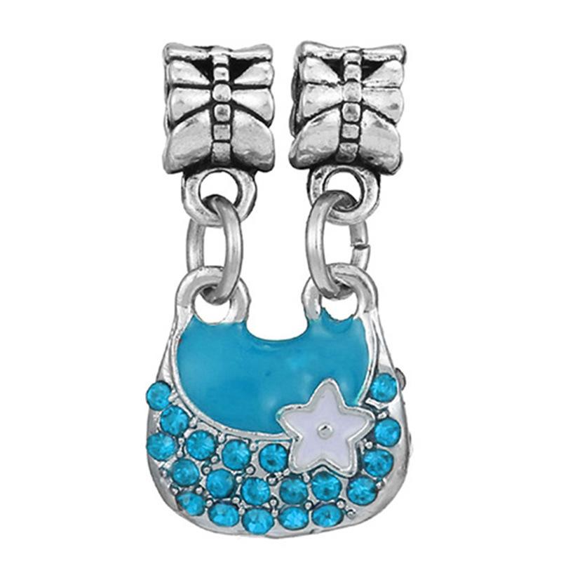 MOQ 2 pcs Sea Blue Big Hole European Beads or Charms 45 Styles To Choose