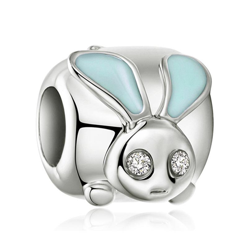 MOQ 2 pcs Sea Blue Big Hole European Beads or Charms 45 Styles To Choose