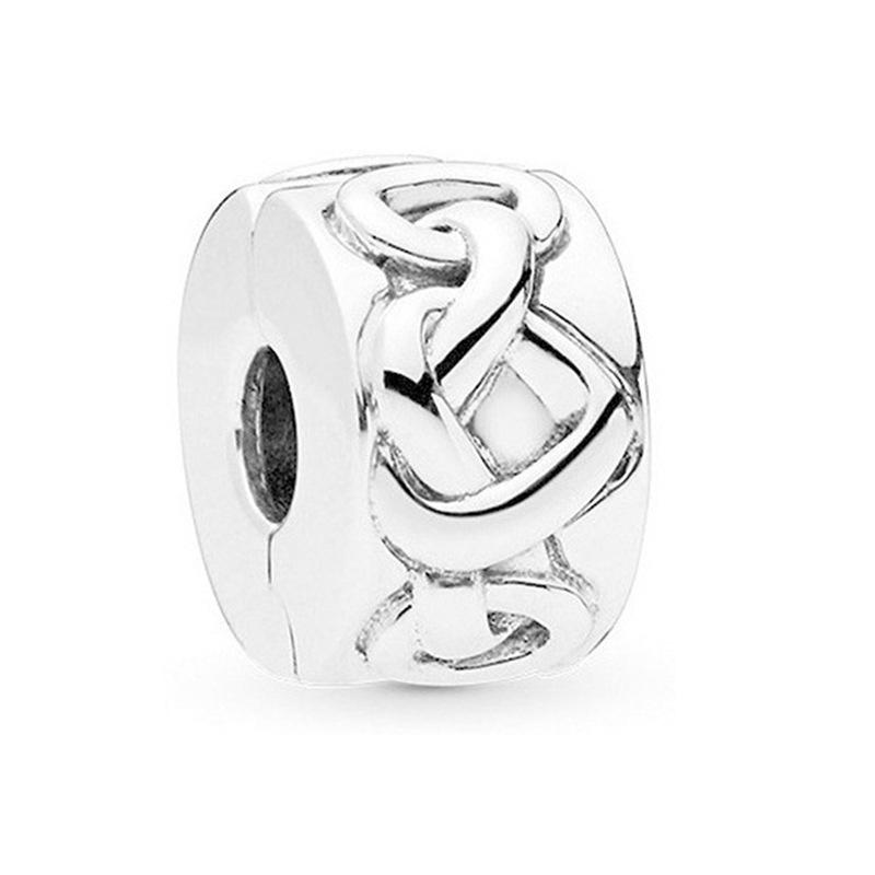 MOQ 2 pcs Hollow Heart Big Hole European Beads or Charms 45 Styles To Choose