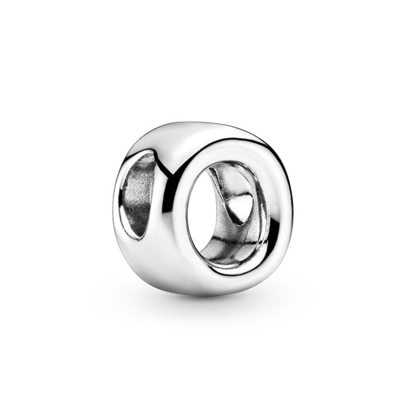 MOQ 2 pcs Big Hole European Beads O in the 26 letters
