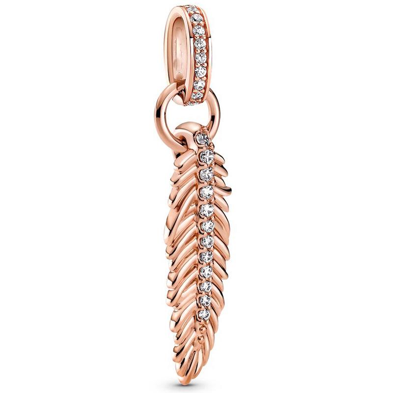MOQ 2 pcs Rose Golden Big Hole European Beads or Charms 45 Styles To Choose