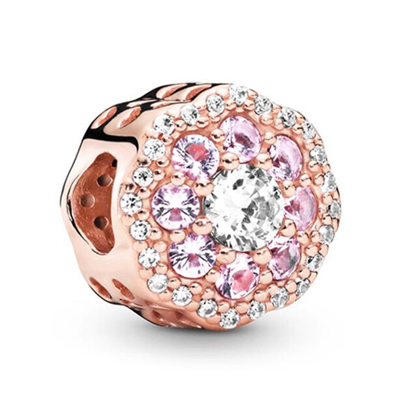 MOQ 2 pcs Rose Golden Big Hole European Beads or Charms 45 Styles To Choose