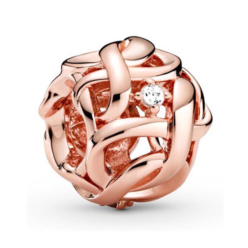 MOQ 2 pcs Rose Golden Big Hole European Beads or Charms 45 Styles To Choose