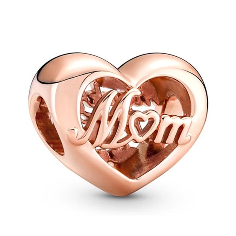 MOQ 2 pcs Rose Golden Big Hole European Beads or Charms 45 Styles To Choose