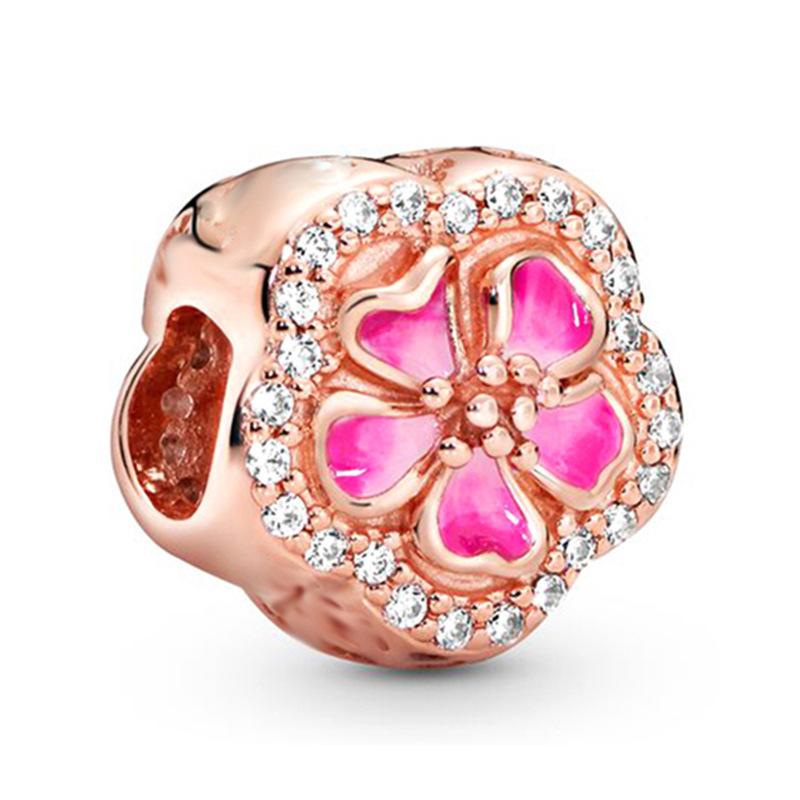 MOQ 2 pcs Rose Golden Big Hole European Beads or Charms 45 Styles To Choose