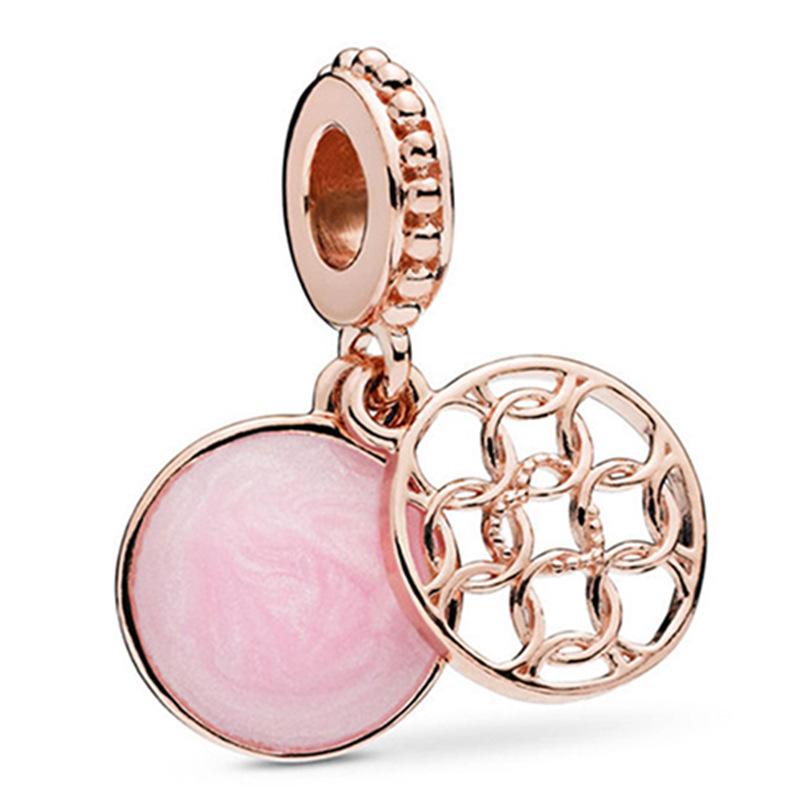 MOQ 2 pcs Rose Golden Big Hole European Beads or Charms 45 Styles To Choose