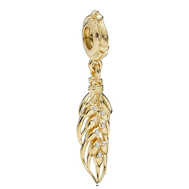 MOQ 2 pcs Golden Big Hole European Beads or Charms 27 Styles To Choose