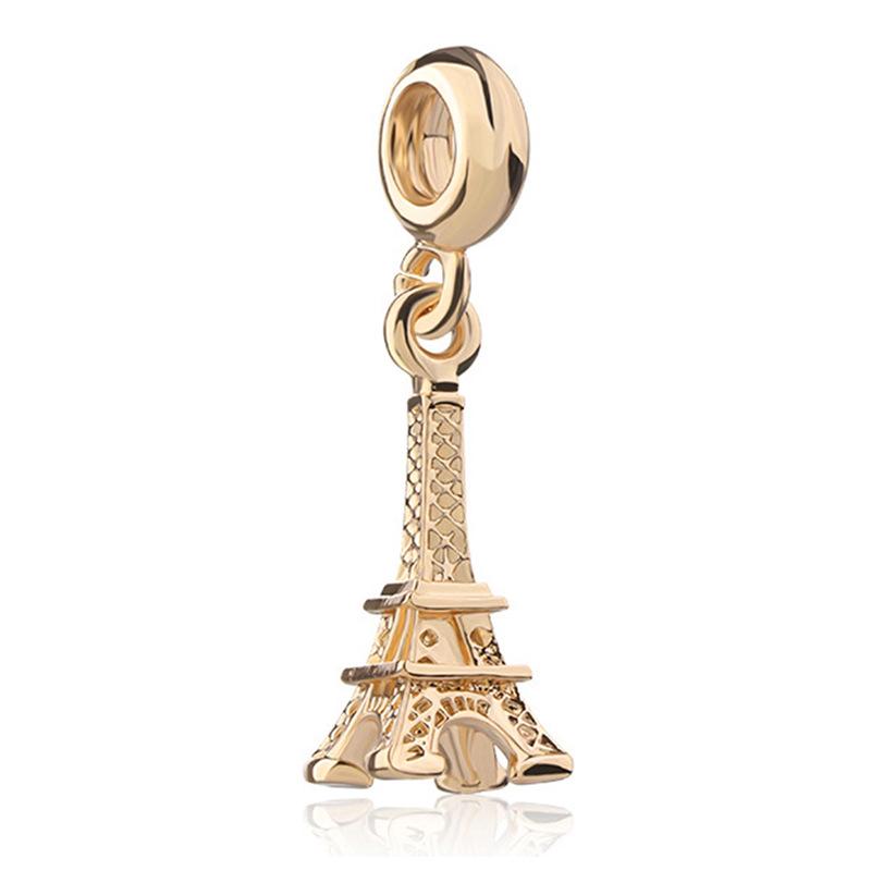 MOQ 2 pcs Golden Big Hole European Beads or Charms 27 Styles To Choose