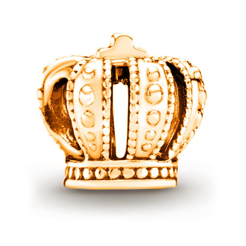 MOQ 2 pcs Golden Big Hole European Beads or Charms 27 Styles To Choose