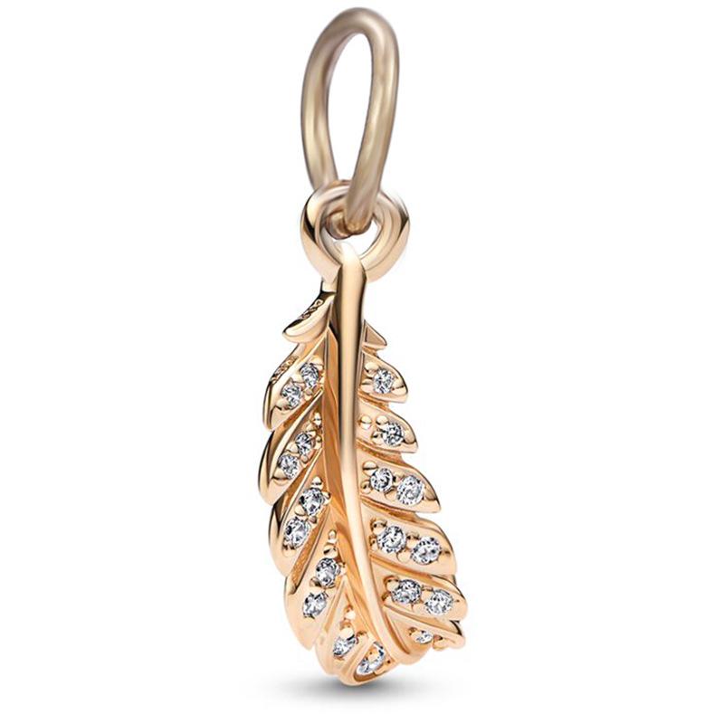 MOQ 2 pcs Golden Big Hole European Beads or Charms 27 Styles To Choose