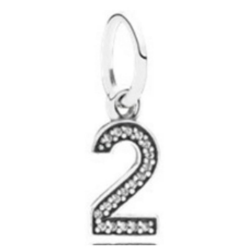 MOQ 2 pcs Digital Constellation Big Hole European Beads or Charms 45 Styles To Choose