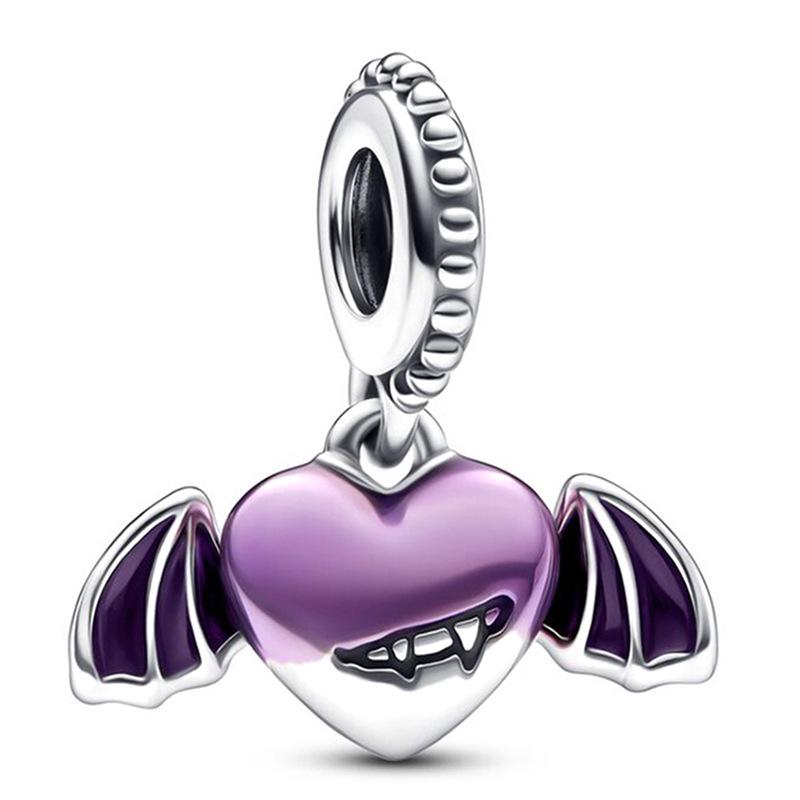 MOQ 2 pcs Purple Big Hole European Beads or Charms 45 Styles To Choose