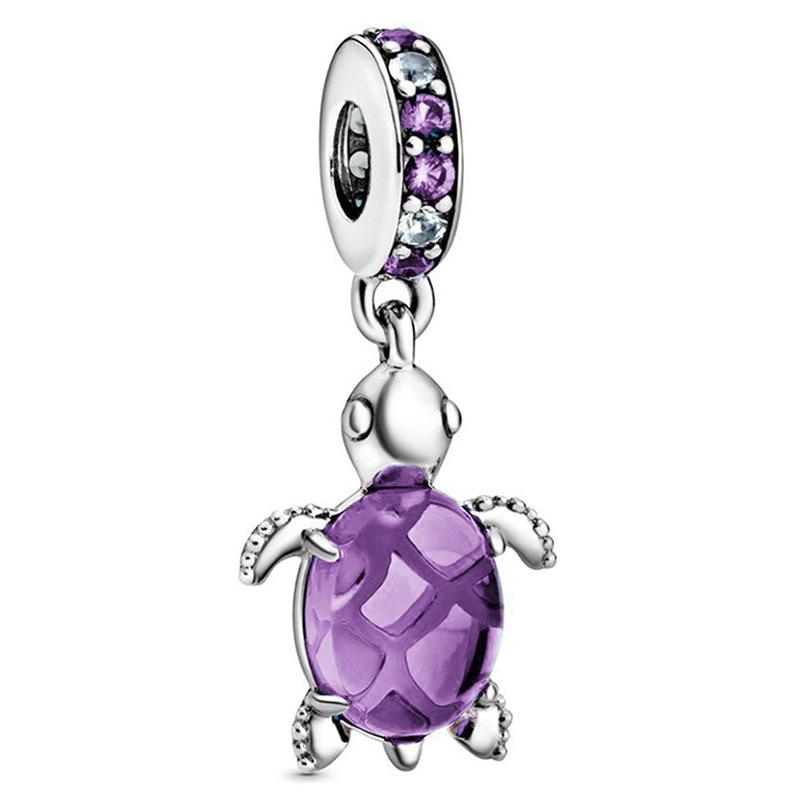 MOQ 2 pcs Purple Big Hole European Beads or Charms 45 Styles To Choose